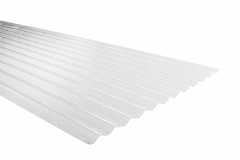 Policarbonato ondulado transparente 81 cm ancho