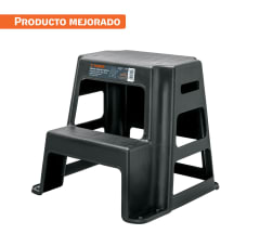 taburete de 2 peldaños truper