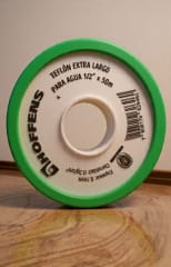 teflón domestico para agua 1/2