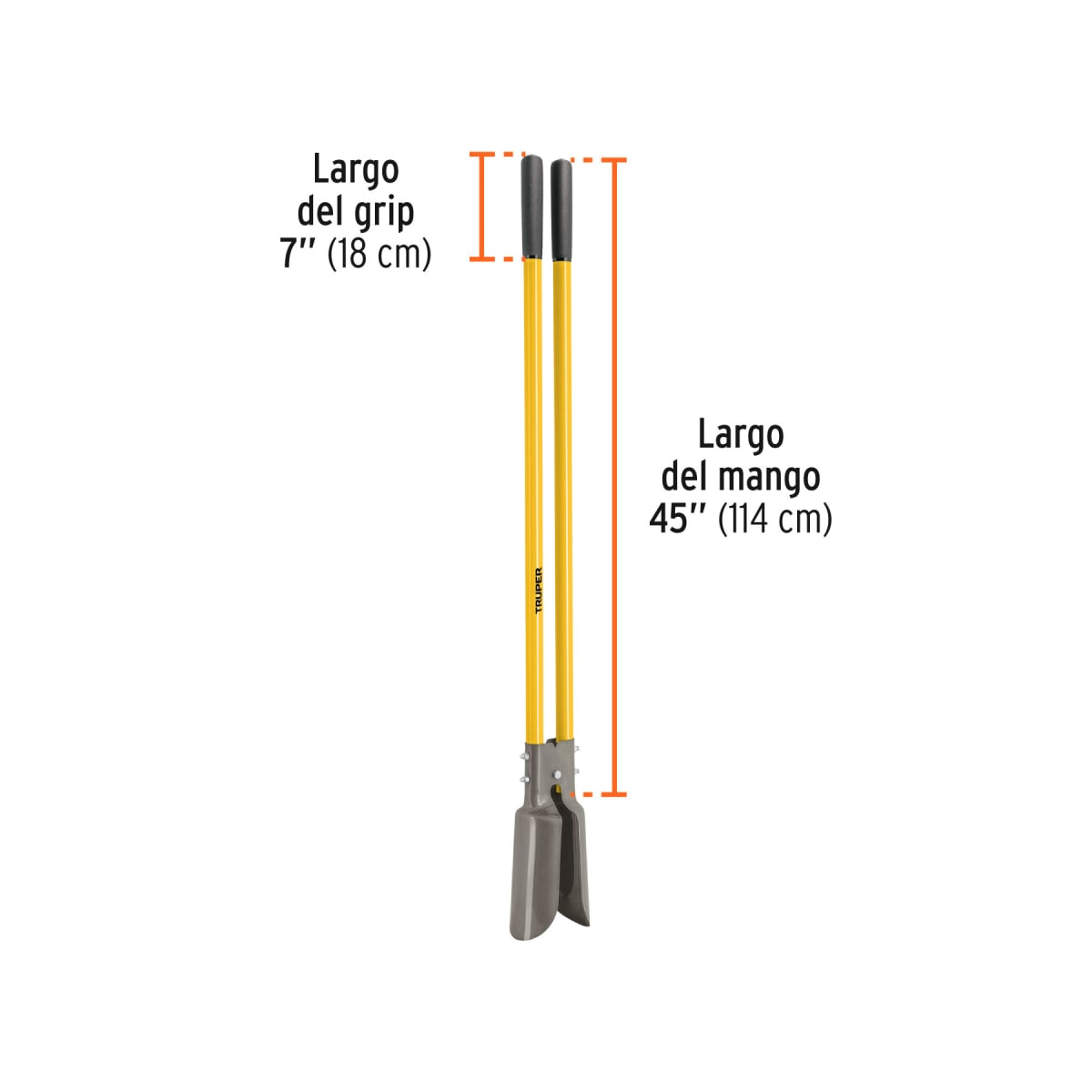 Pala Cavador mangos de fibra de vidrio 45