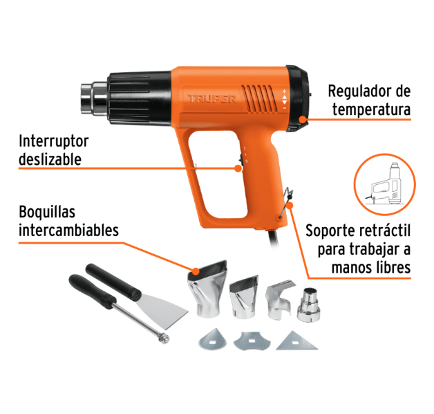 pistola calor truper 1800W2