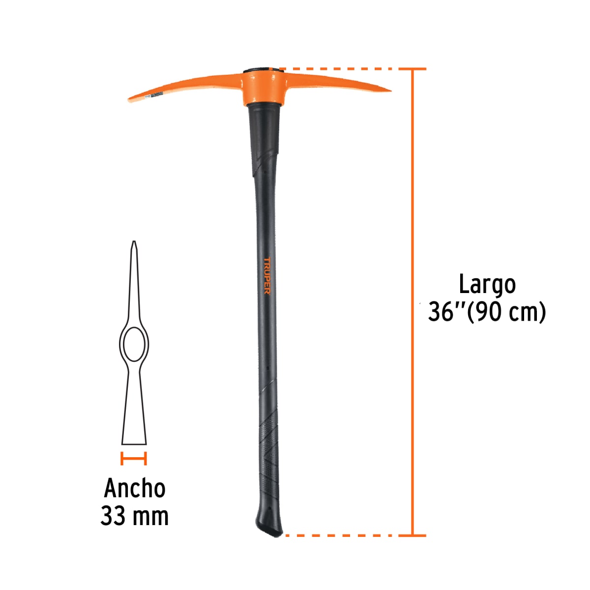 Picota 5 lb mango fibra de vidrio 36