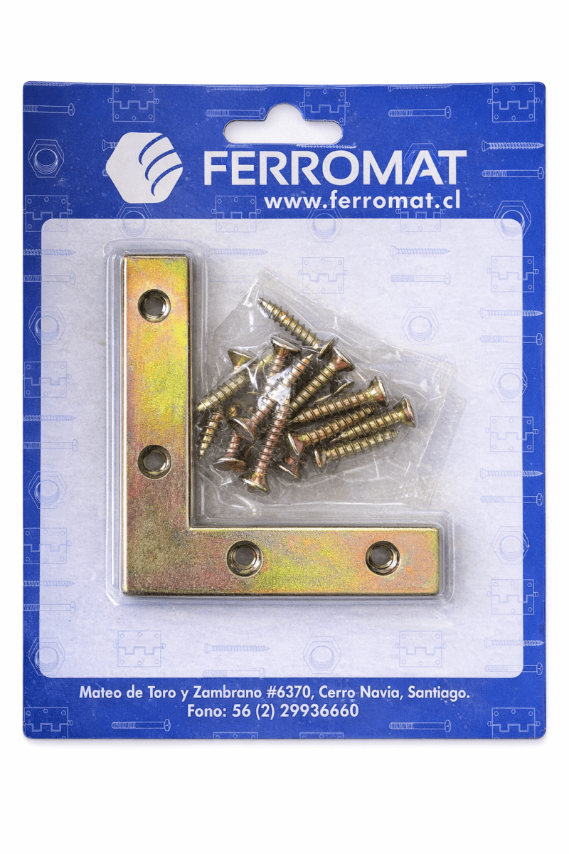 Escuadra Plana display 4 unidades Ferromat1