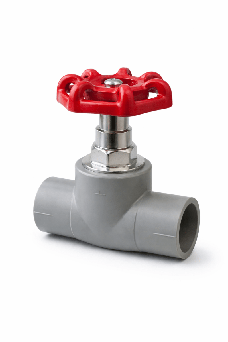 Llave paso PPR manilla ROJA1