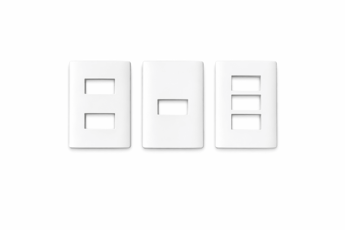 Placa simple Blanca1