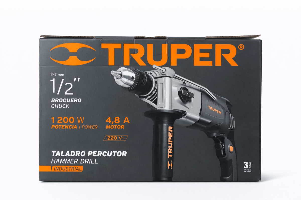 taladro percutor truper 1200W2