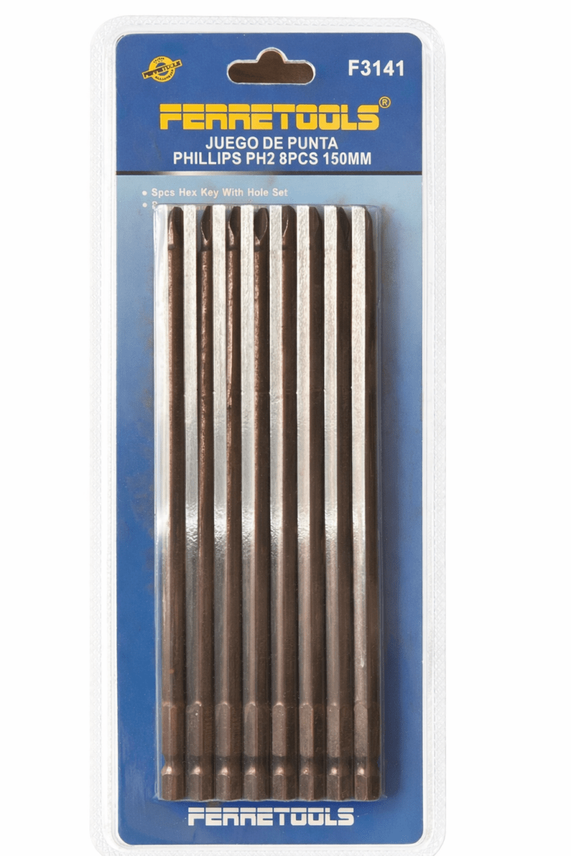 Set de Puntas Phillips PH2 150 mm 8 unidades1