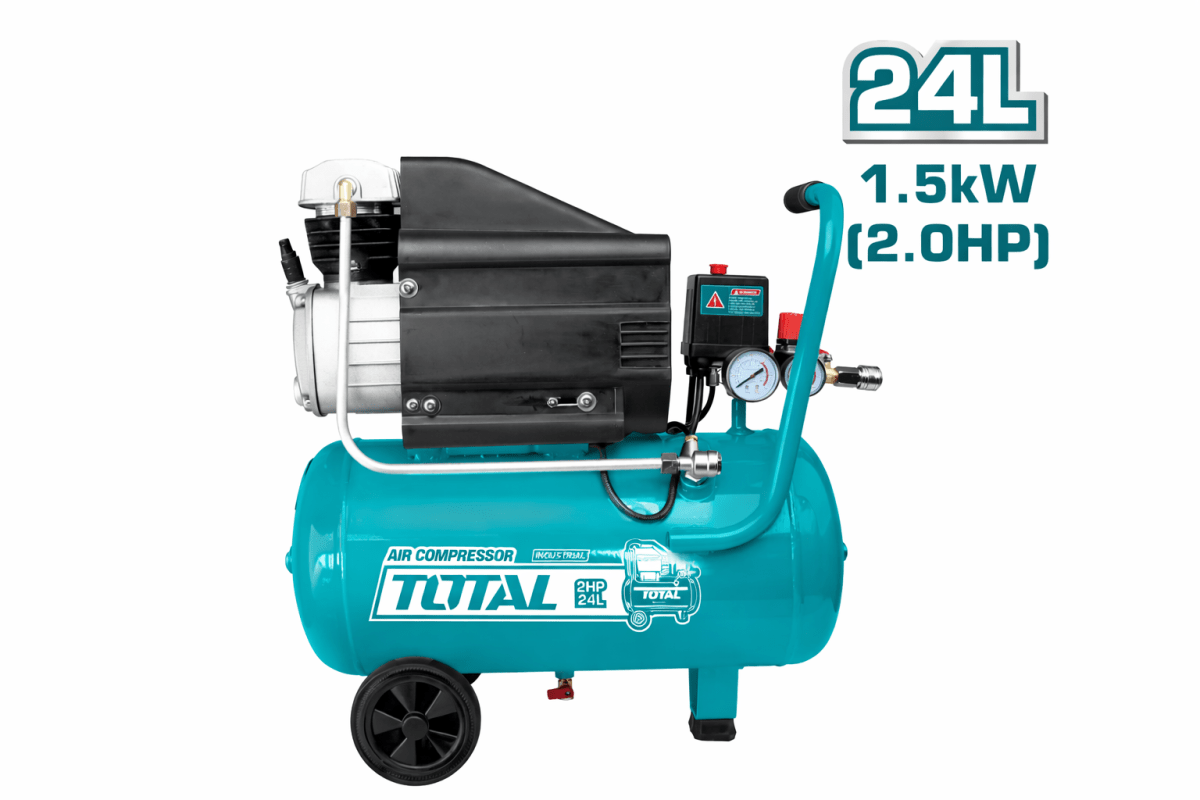 Compresor de Aire Eléctrico 1.5kW 24L 2850 rpm1