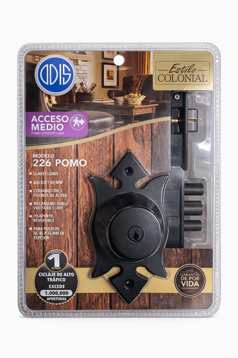 Cerradura Odis 226 medio pomo colonial1