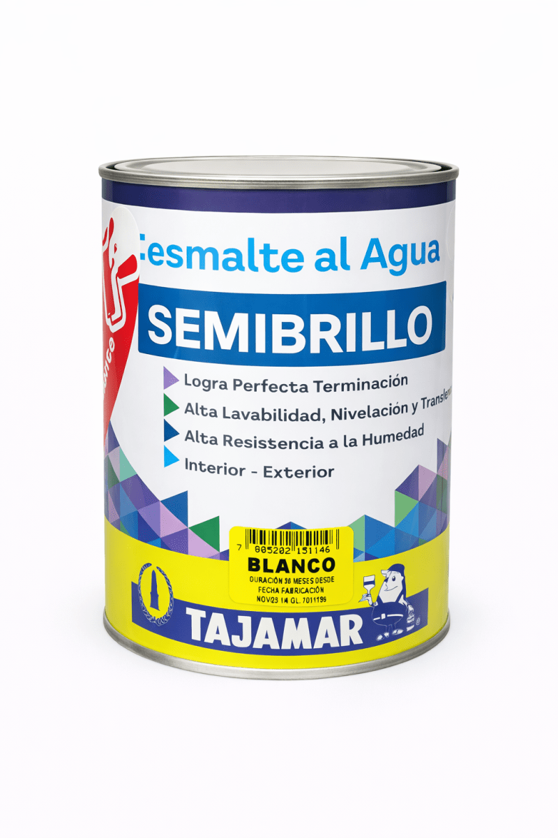 Esmalte al agua tajamar 1/4 GL1