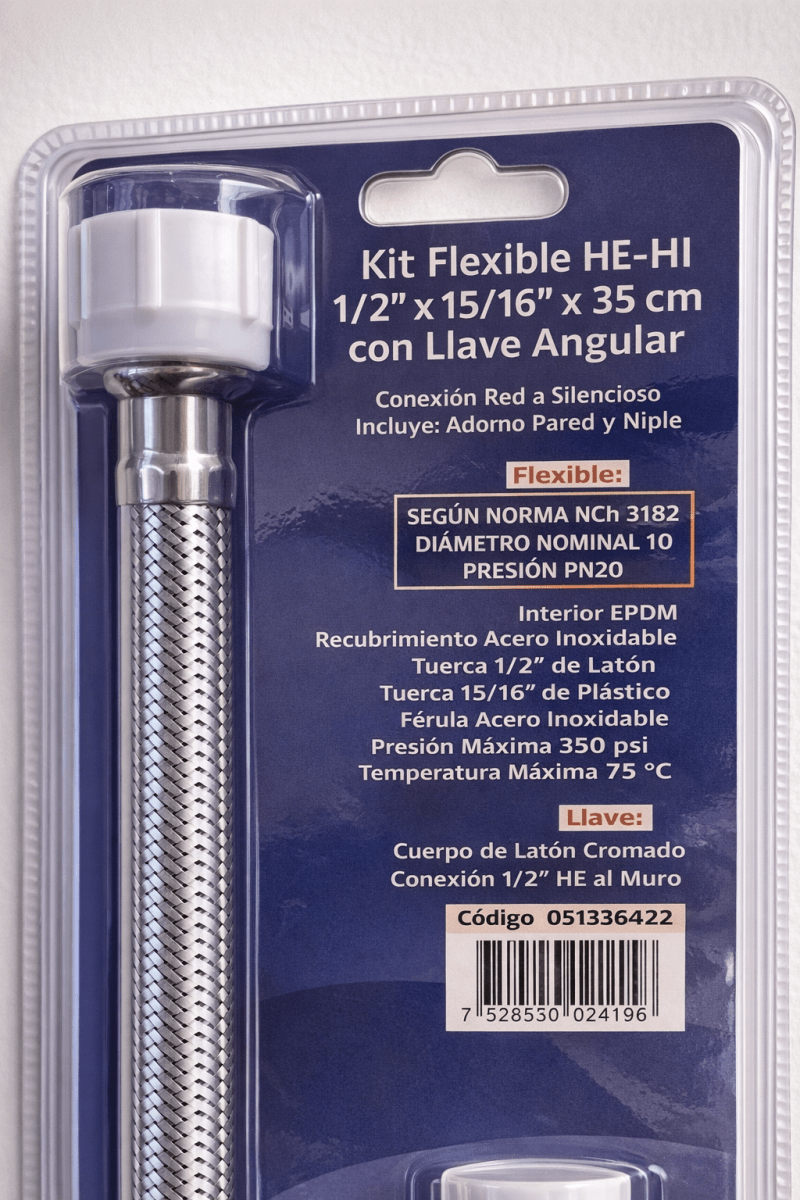 Llave Angular C/Flexible Taumm2