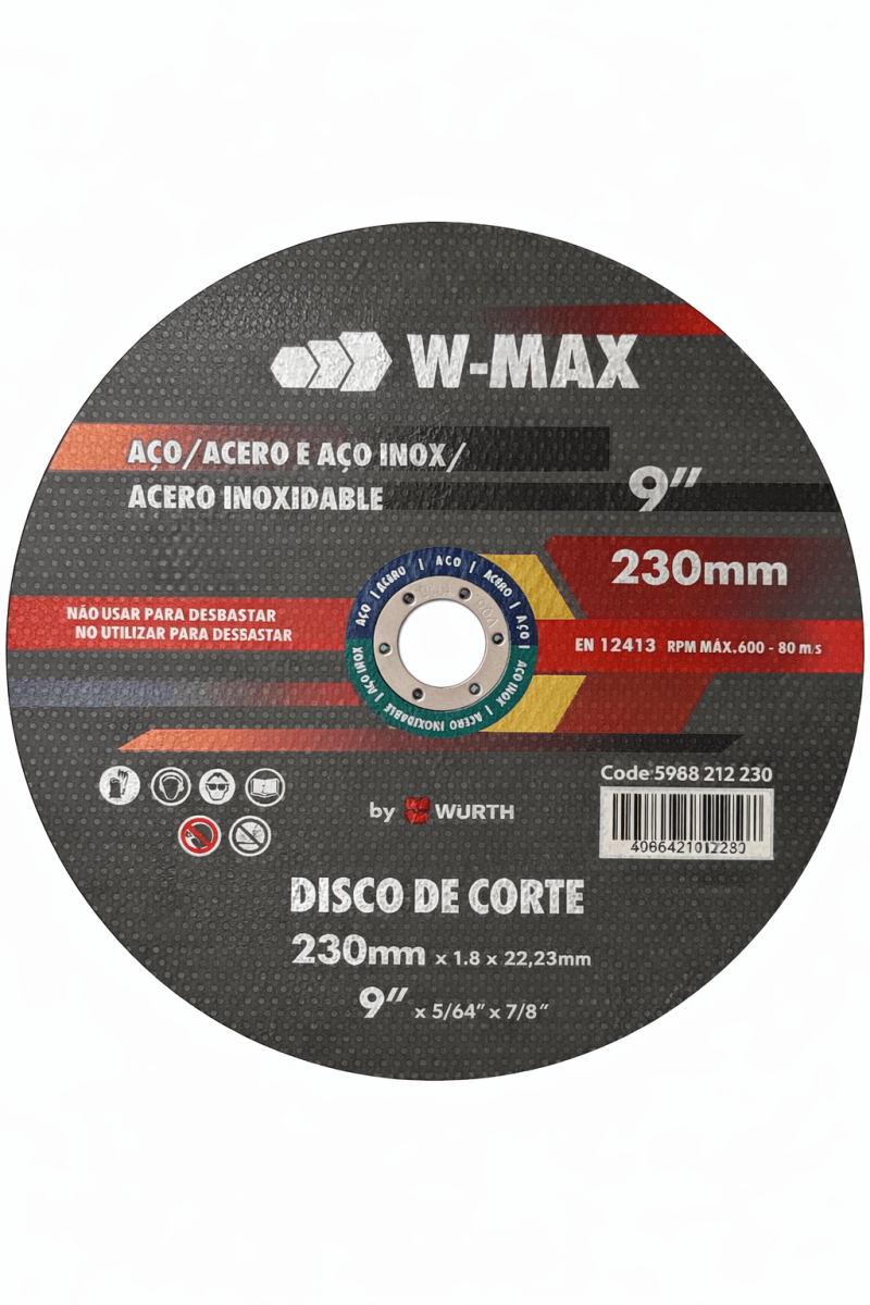 Disco de Corte para  fierro Wurth1