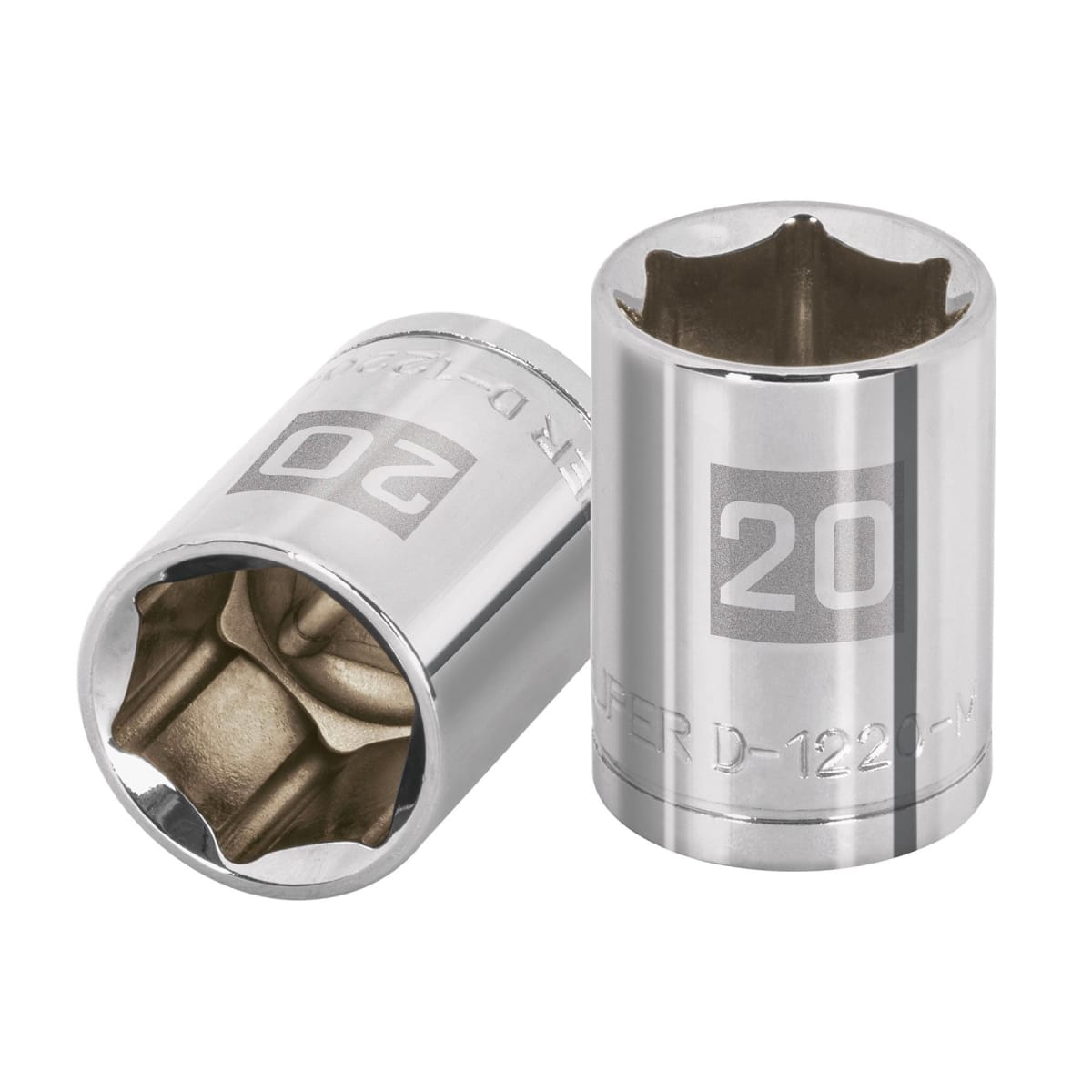 Dados de 6 puntas milimétricos, cuadro 1/2
