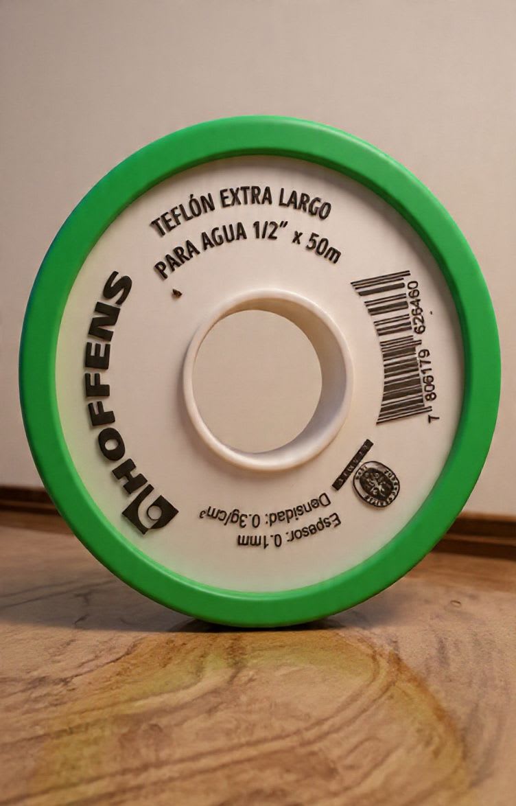 teflón domestico para agua 1/2