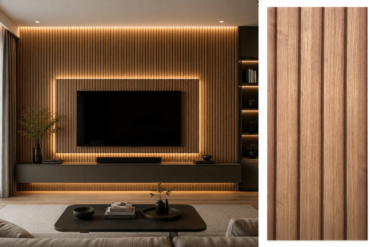 Wall Panel WPC 240 x 16 cm Roble1