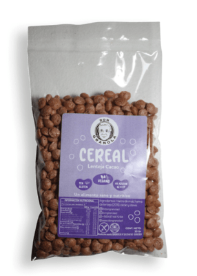 Cereal Lenteja Cacao Sin gluten 30 grs Don Granola1