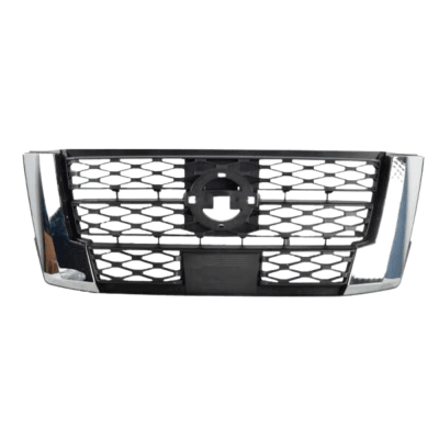 MASCARA NISSAN NAVARA 21/23 NEGRA/BORDE CROMADO1