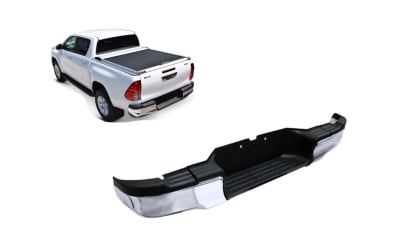 PARACHOQUE TRASERO CROMADO TOYOTA HILUX REVO 2016-2022