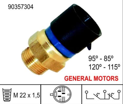 BULBO TEMPERATURA RADIADOR OPEL VECTRA - ASTRA