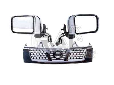 KIT MASCARA Y ESPEJOS CROMADOS NISSAN TERRANO D22 2004-2016