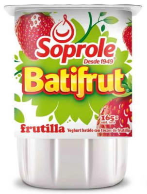 YOGHURT BATIFRUT FRUTILLA 165GR SOPROLE1
