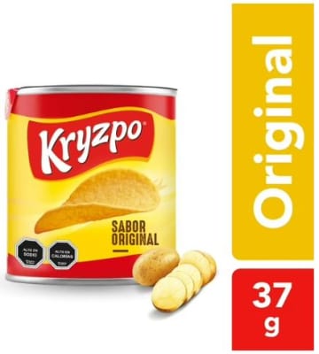 PAPAS FRITAS SABOR ORIGINAL KRYZPO LATA 37 GR PACK X 62