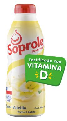 YOGHURT BATIDO VAINILLA BOTELLA SOPROLE 1L1