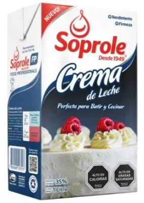 CREMA DE LECHE PARA BATIR SOPROLE 1L1