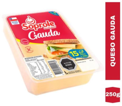 QUESO GAUDA LAMINADO 250GR SOPROLE1