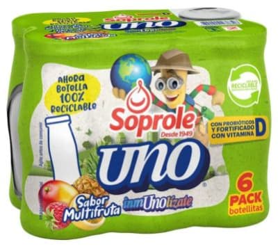 PROBIÓTICO UNO MANZANA SOPROLE 80 ML PACK 6 UN1