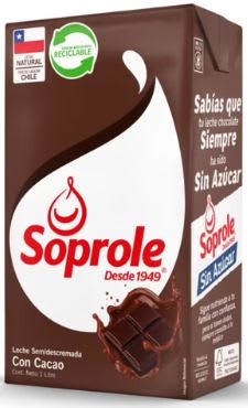 LECHE CHOCOLATE 1LT SOPROLE1
