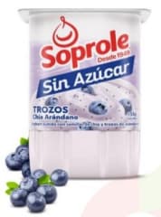 YOGHURT SIN AZÚCAR TROZOS CHÍA ARÁNDANO SOPROLE 155G