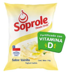 YOGHURT BOLSA VAINILLA SOPROLE 1KG