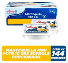 MANTEQUILLA MINI POTE SOPROLE 10GR CAJA 144 UN