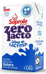 LECHE ENTERA SIN LACTOSA 1LT SOPROLE