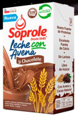 LECHE SEMIDESCREMADA CON AVENA Y CHOCOLATE SOPROLE 1 L