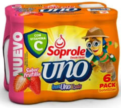 PROBIÓTICO UNO FRUTILLA SOPROLE 80 ML PACK 6 UN