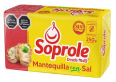 MANTEQUILLA CON SAL 250 GR SOPROLE