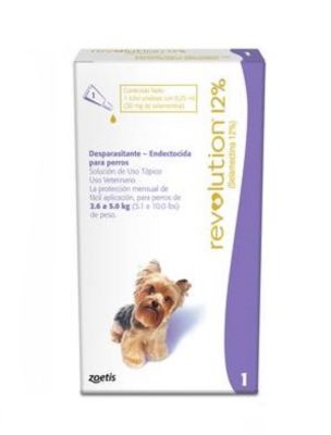 Revolution 12% 2.6 a 5 kg  - Valor Promoción (antes $14.990)