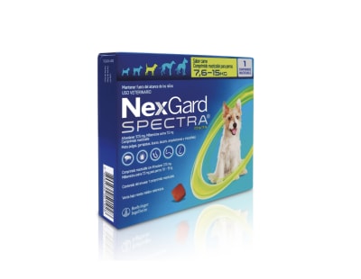 Nexgard Spectra 7,6 a 15 kg - 1 comprimido
