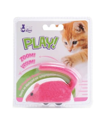 Ratón Mecanico Rosado Cat Love