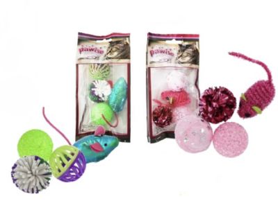 Set 4 Juguetes Pawise1