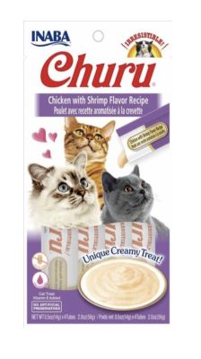 Churu Gato Pollo con Camarón