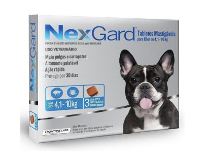 Nexgard 4.1 a 10 kg 3 comprimidos - Valor Promoción (antes $25.990)