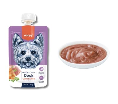 Wanpy Tasty Meat Paste Perro Duck & Carrot & Pea