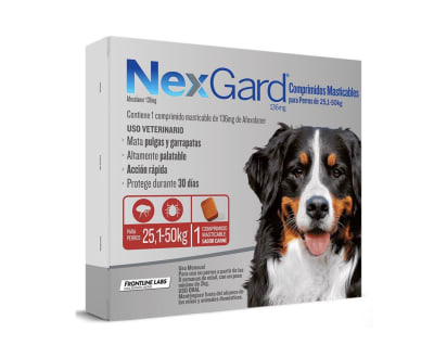 Nexgard 25,1 a 50 kg 1 comprimido - Valor Promoción (antes $14.990)