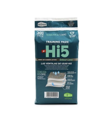 Hi5 Training Pads Carbon Activado 30 unidades 60x60 cm