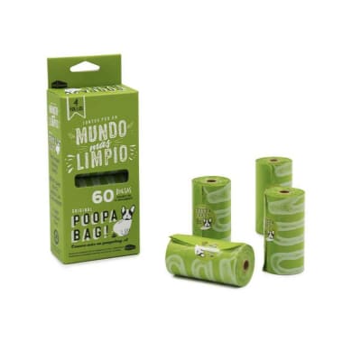 Bolsas Sanitarias Biodegradables 4 x 15 Poopa Bag1