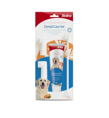 Kit Pasta Dental Perro - Sabor Pollo Bioline1