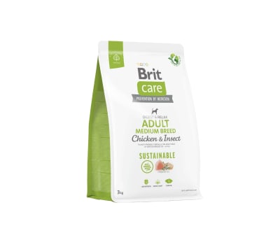 Brit Care Sustainable Adult Medium Chicken & Insect 3 kg1